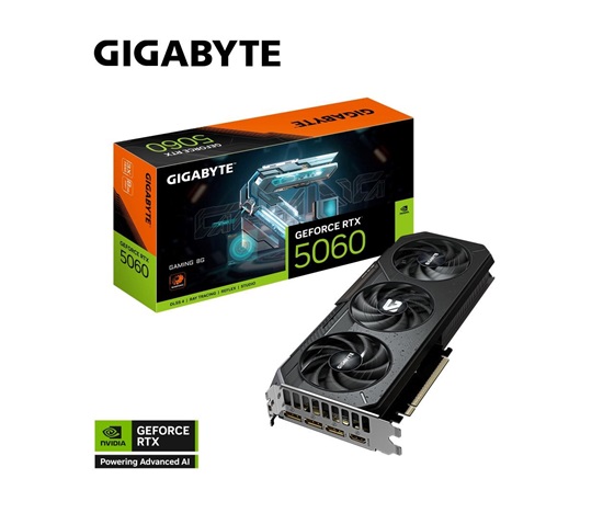 GIGABYTE VGA NVIDIA GeForce RTX 5060 GAMING OC V2 8G, 8G GDDR7, 3xDP, 1xHDMI