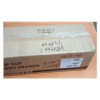Pokladničná zásuvka Virtuos FT-460C Flip top, s krytom, 9-24V, čierna - s káblom
