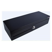 Pokladničná zásuvka Virtuos FT-460C Flip top, s krytom, 9-24V, čierna - s káblom