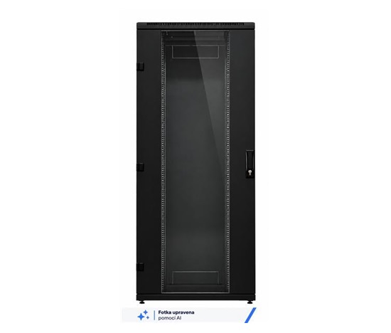 TRITON 19" rozvaděč stojanový RMA 15U 600x600, 800kg, skleněné dveře, svařovaný, černý
