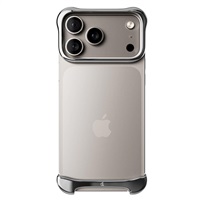 Arc Pulse - hliníkový ochranný rám na iPhone 18 Pro, stříbrný