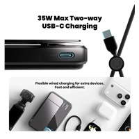 SHARGE ICEMAG 3, magnetická powerbanka 10 000 mAh, Qi2.2 25 W - bílá
