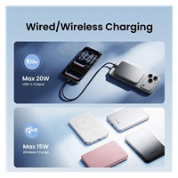 SHARGE AeroMag Air M7, magnetická powerbanka 10 000 mAh - černá