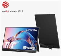 Arzopa A1M Portable Monitor 17.3" IPS Full HD 1080p Metal Housing Přenosný monitor, černý