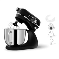 BAZAR - Salente DigiChef2, kuchyňský robot, mísa 6 litrů, celokovový, digitální displej, černý - Poškozený obal (Komplet