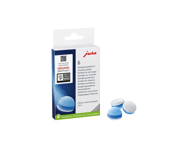 JURA 3-fázové čistící tablety - Balení obsahuje 6 ks
