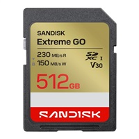 SanDisk SDXC karta 512GB Extreme GO (230 MB/s , UHS-I U3 V30)