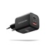 AXAGON ACU-PQ100, GaN nabíjačka do siete 100W, USB-A + USB-C, PD3.0/PPS/QC4+/SFC2.0/Apple, čierna