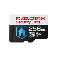 SanDisk MicroSDHC karta 256GB Security Cam Outdoor (R:100/W:40 MB/s, Class 10, U3 V30)