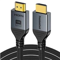 PremiumCord Kabel Ultra HD HDMI 2.2 16K@60Hz, 8K@240Hz, 4K@480Hz, pozlacený, 1,5m