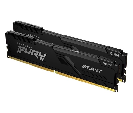 BAZAR - KINGSTON DIMM DDR4 32GB (Kit of 2) 3200MT/s CL16 FURY Beast Černá - Poškozený obal