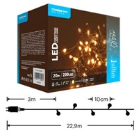 Modee ML-C2004 200LED 20m vánoční řetěz , teplá 8 programů IP44