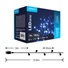 Modee ML-C2002 100LED 10m vánoční řetěz , studená 8 programů IP44
