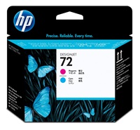 HP 72 Magenta + Cyan DJ Printhead, C9383A