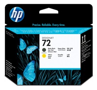 HP 72 Black matte + Yellow DJ Printhead, C9384A