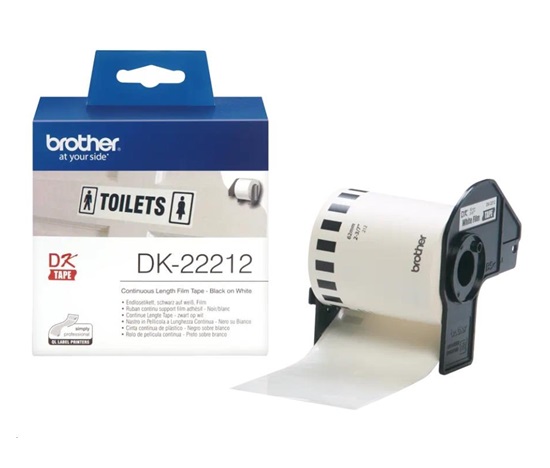 BROTHER DK-22212 biela fólia 62mm x 15,24m