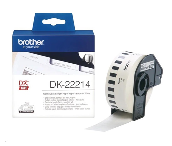 BROTHER DK-22214 kotúč papiera 12 mm x 30,48 m