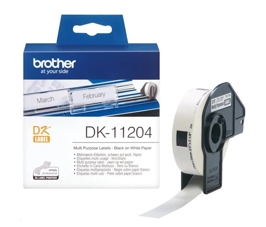BROTHER DK-11204 Viacúčelové etikety 17x54 mm (400 ks)