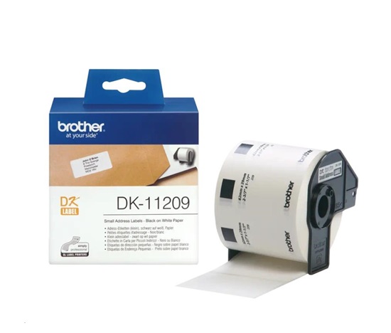 BROTHER DK-11209 Úzke adresné štítky 29x62mm (800 ks)