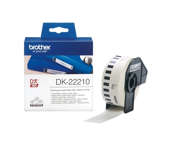 BROTHER DK-22210 rolka papiera 29 mm x 30,48 m biela