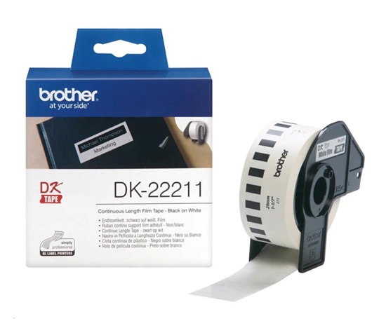BROTHER DK-22211 biela fólia 29 mm x 15,24 m