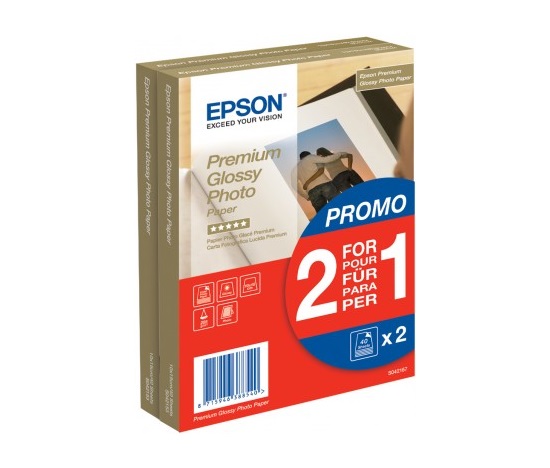Papier Premium Glossy Photo 10x15 255g/m2 (2x40 listov) 2 za cenu 1