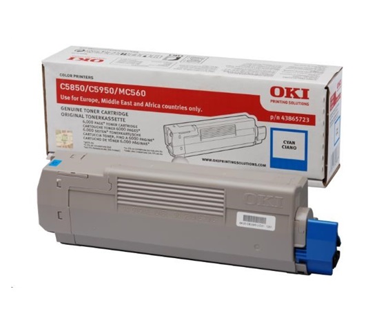 Oki Toner Cyan pre C5850/C5950/MC560 (6 000 strán)