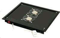 TRITON Ventilačná jednotka horná (dolná), 2 ventilátory-230V/30W, termostat, sivá