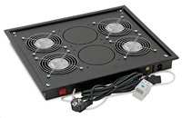 TRITON Ventilačná jednotka horná (dolná), 4 ventilátory-230V/60W, termostat, sivá