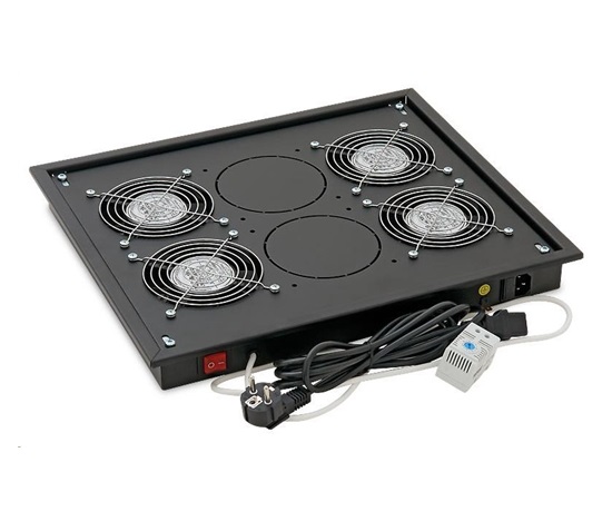 TRITON Ventilačná jednotka horná (dolná), 4 ventilátory-230V/60W, termostat, sivá