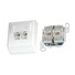 Zásuvka Profi UTP 2x RJ45 Cat5E, korunka, sadrokartón