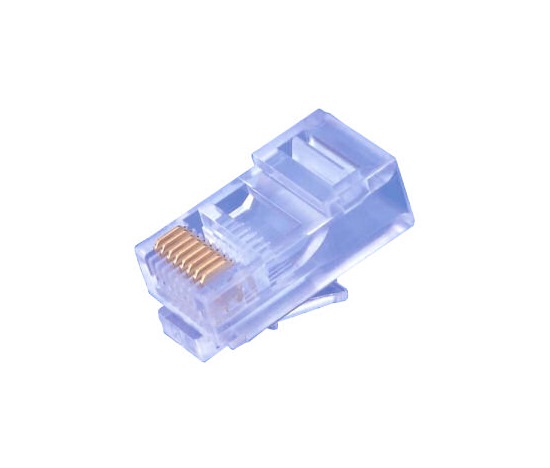 Konektor RJ45 UTP (8p8c), Cat5E, 50µm, licna(lanko) - 100 ks