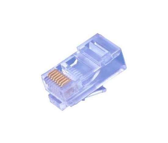 Konektor RJ45 UTP (8p8c), Cat5E, 50µm, drôt - 100 ks