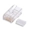 Konektor RJ45 UTP (8p8c), Cat6, 50µm, skladaný, drôt - 100 ks