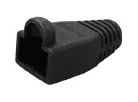 Ochrana pre konektor RJ45, odolná proti zachyteniu - čierna, 100ks