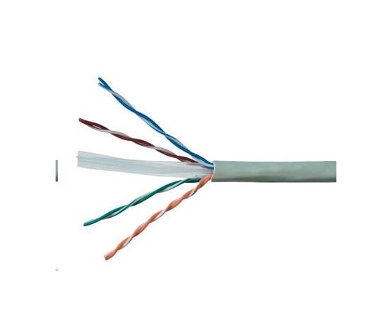 UTP kábel PlanetElite, Cat6, vodič, PVC, Dca, sivý, 305 m