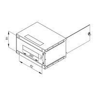 19" jednodielny rack TRITON 12U/400 mm - FLAT PACK