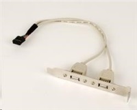 GEMBIRD Ďalšie porty pre MB, 2x USB2.0 (zátvorka)