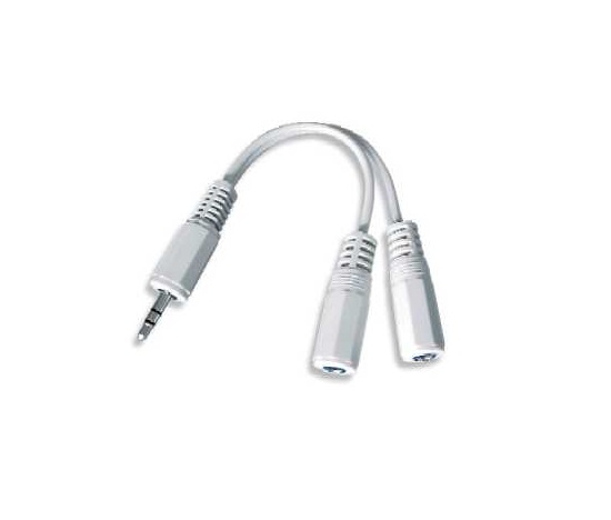 GEMBIRD Audio kábel 3,5 mm Jack - 2x 3,5 mm Jack (M/F, rozbočovač, stereo)