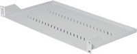 TRITON Regál s perforáciou 19", 1U/250 mm, nosnosť 20 kg, čierny