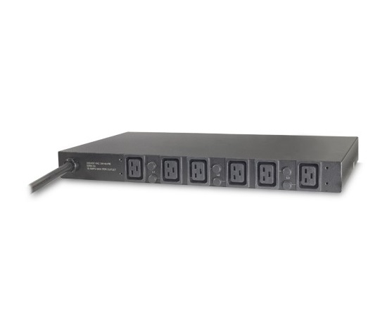 APC Rack PDU, Basic, 1U, 22kW, 400V, (6)C19, IEC-309 32A 3P+N+PE 2.44m