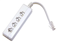 Rozdeľovač RJ45, 1x8p8c/4x8p2c - telefón