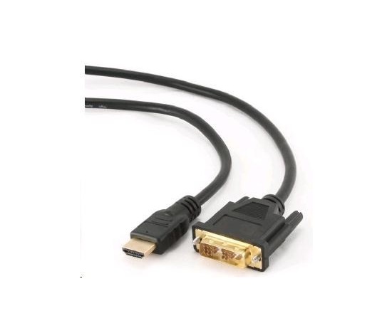 GEMBIRD HDMI - DVI kábel 1,8 m (M/M, DVI-D, Single Link, pozlátené kontakty, tienený)