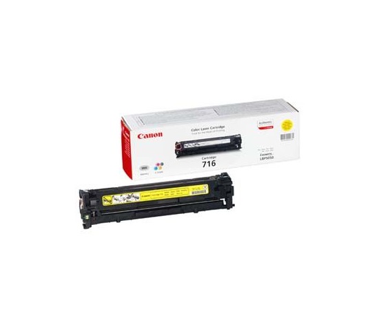Canon LASER TONER žltý CRG-716Y, 1.500 strán (CRG716Y) 1500 strán*