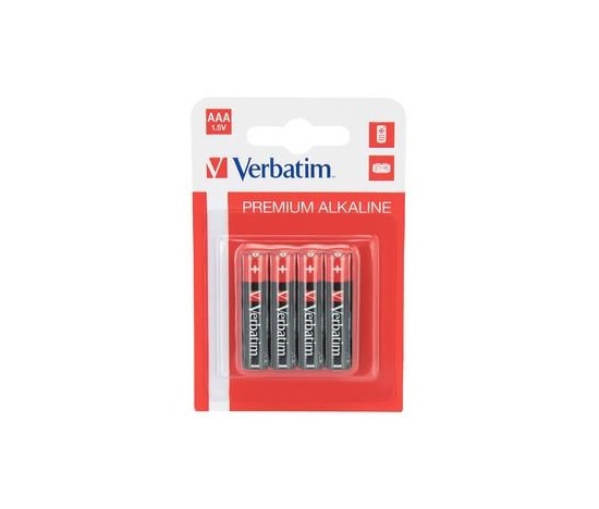 VERBATIM Alkalické baterie AAA, 4 PACK , LR3