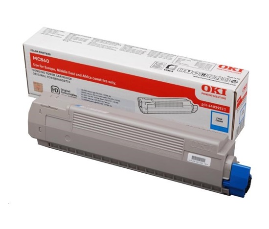 Toner OKI pre MC860<>br> <b>Kapacita:</b> 10 000 strán za minútu pri 5 % pokrytí.