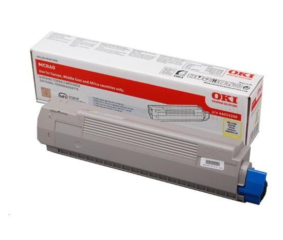 Toner OKI pre MC860<>br> <b>Kapacita:</b> 10 000 strán za minútu pri 5 % pokrytí.