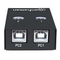 MANHATTAN USB 2.0 přepínač 2:1 (switch, 1 zařízení pro 2 PC)