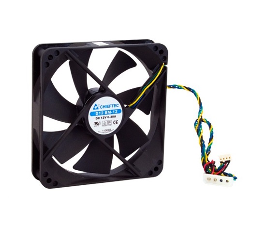 Ventilátor CHIEFTEC AF-1225PWM, 120x120x25 mm, 2-guličkový, PWM