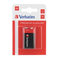 VERBATIM Alkalické baterie 9V, 1 PACK , 6LR61